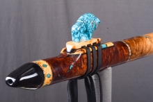 Tasmanian Blackwood Burl Native American Flute, Minor, Low E-4, #4L4L (0)